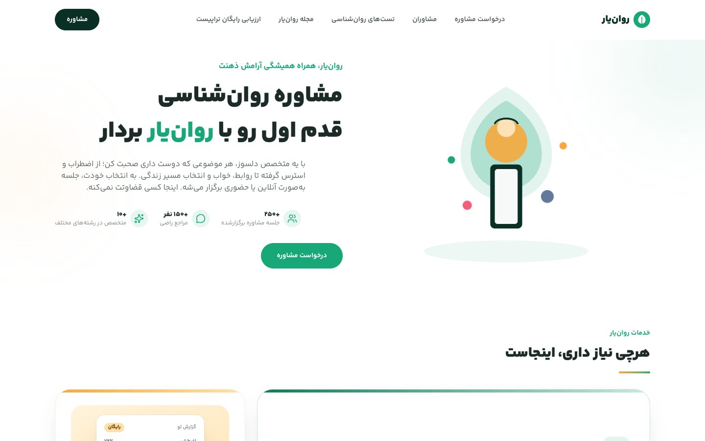 صفحه‌ی اول روان‌یار